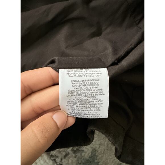 Bcbg Generation Women Genuine Suede Leather Moto Jacket Zip In Dark Brown - Picture 14 of 16